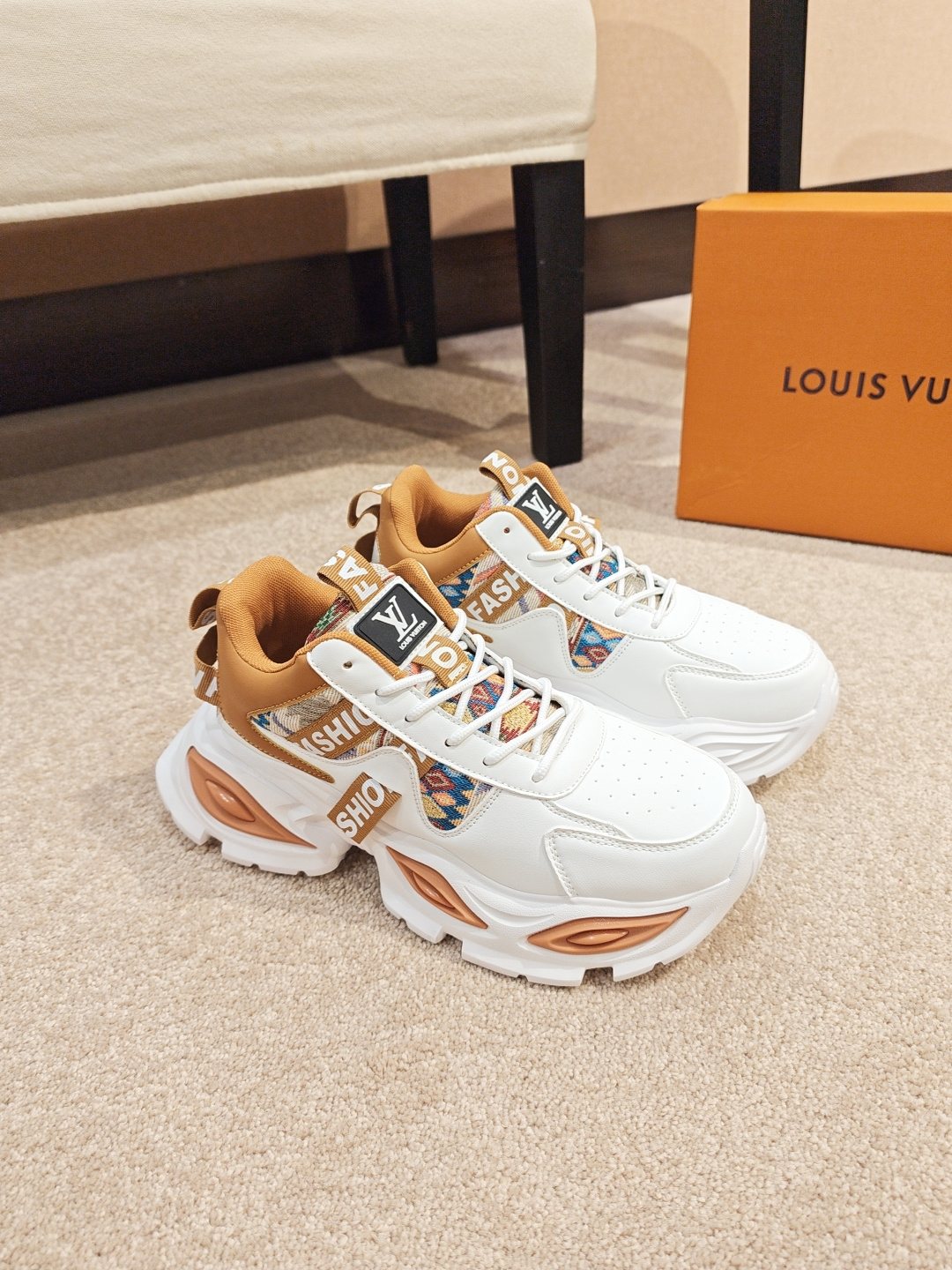 Louis Vuitton Paneled Chunky Sole Sneakers