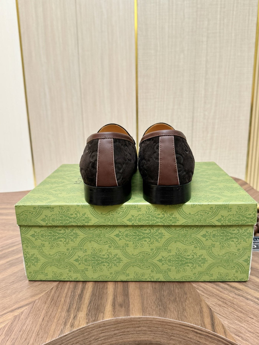 Gucci Men's Horsebit Monogram Loafers