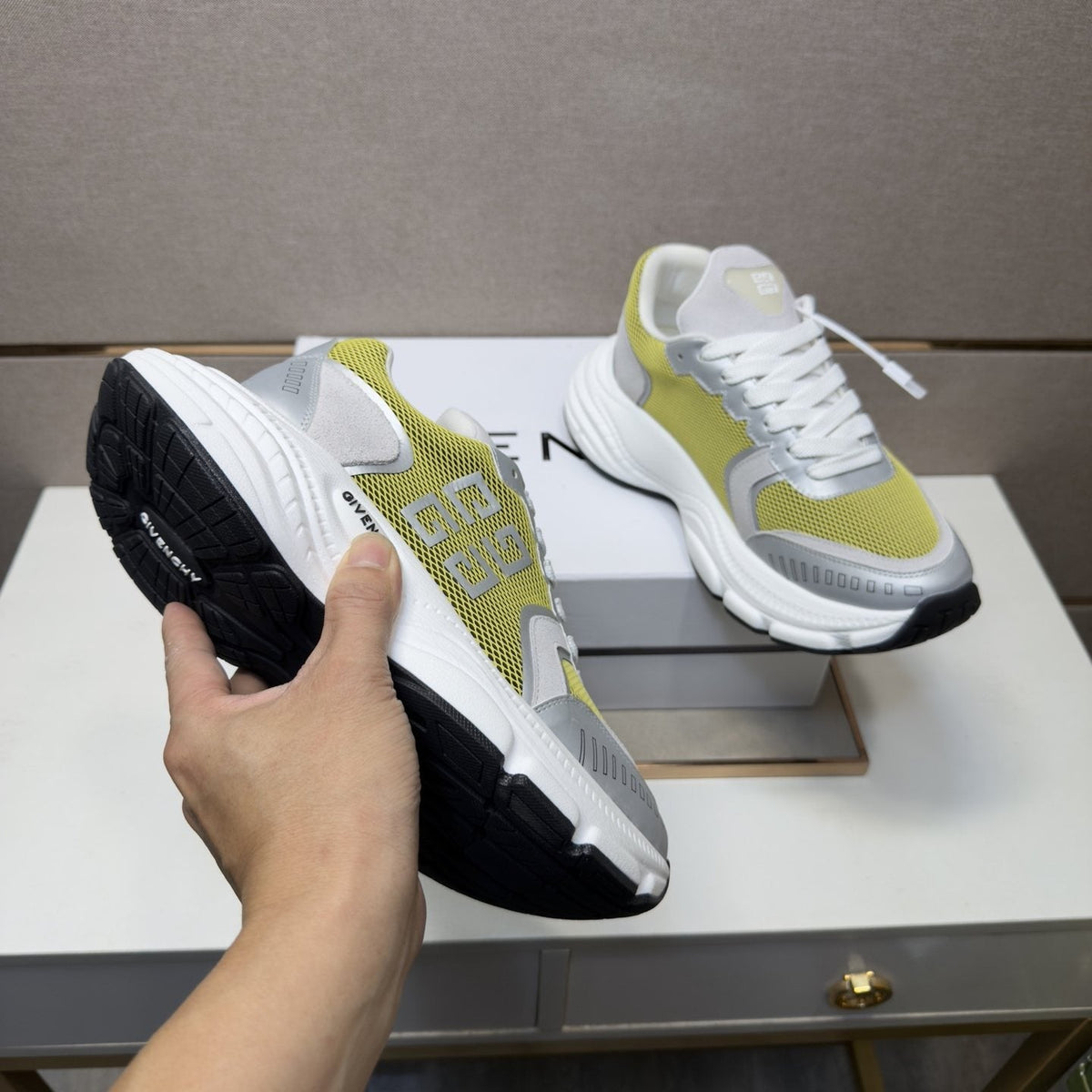 Givenchy Paneled Low-Top Sneakers