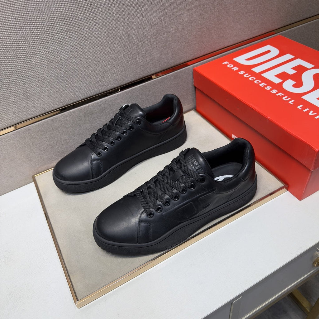 Diesel Men's Low-Top Lace-Up Sneakers - Rounded Toe