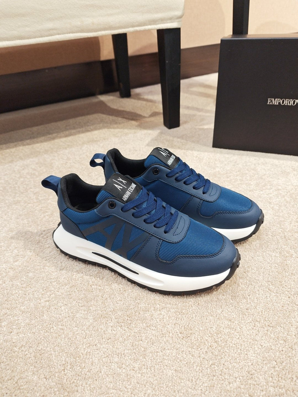 Armani A|X Graphic Lace-Up Sneakers
