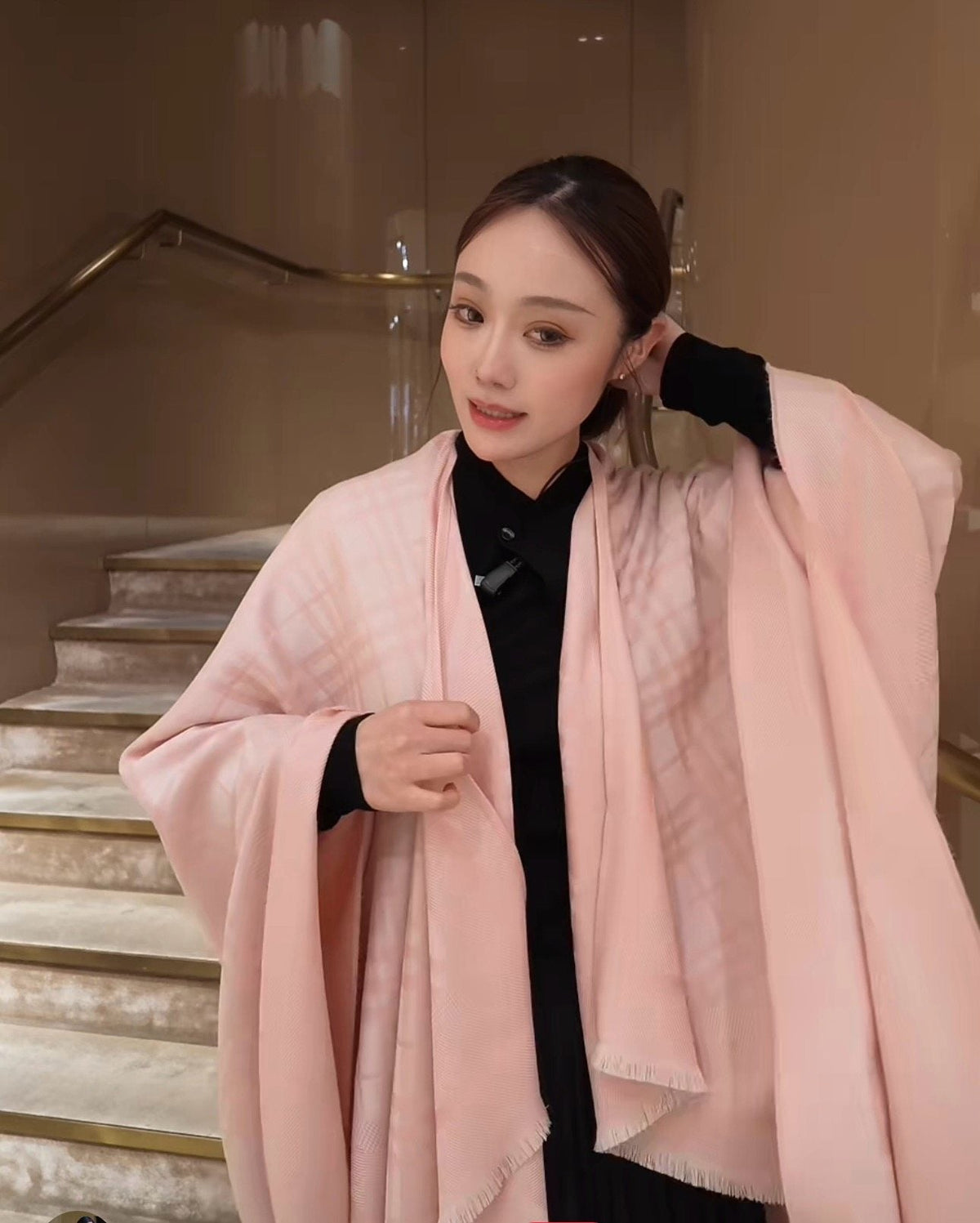 Burberry Fringed Woven Shawl