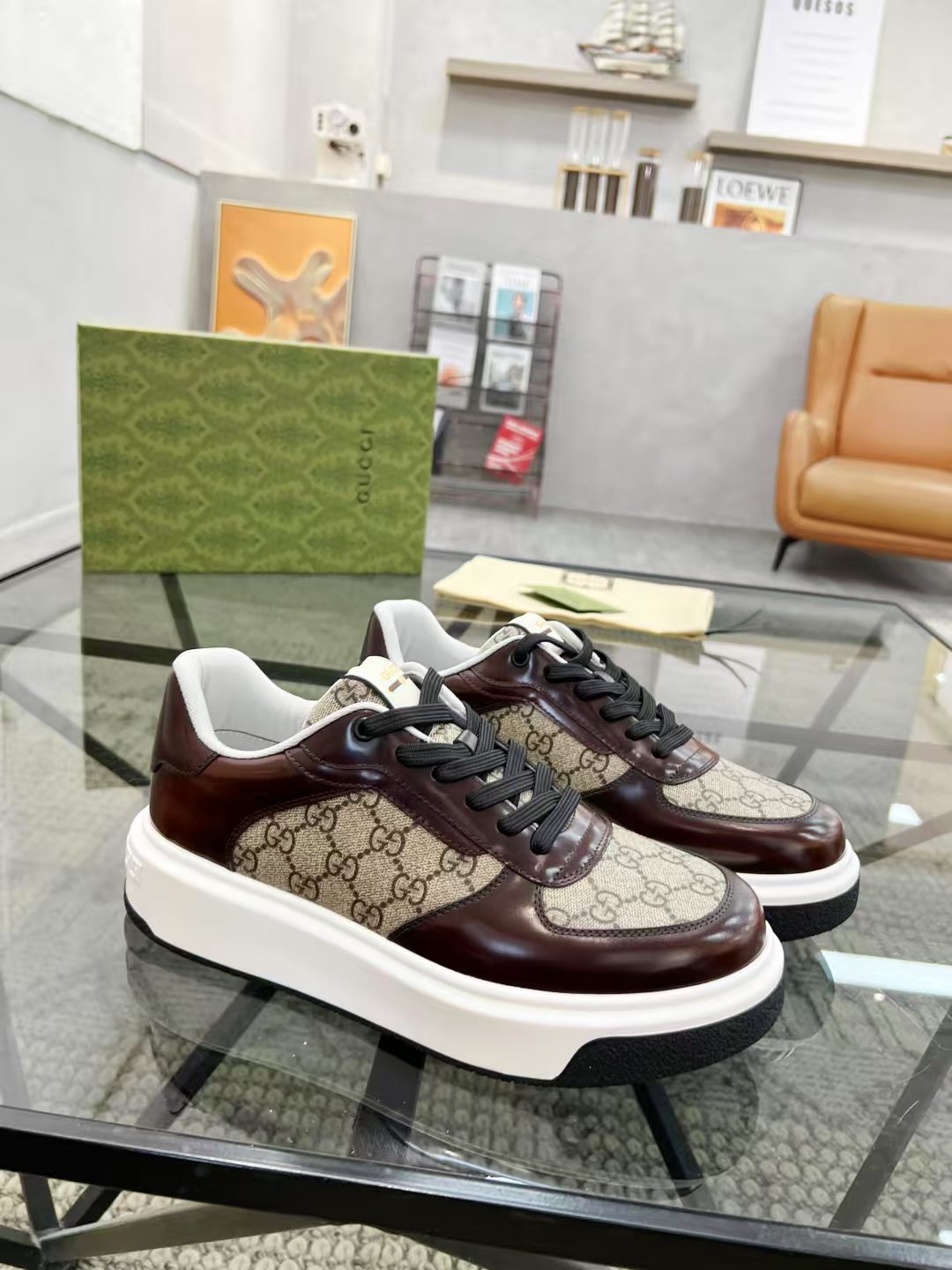Gucci Platform Low-Top Sneakers