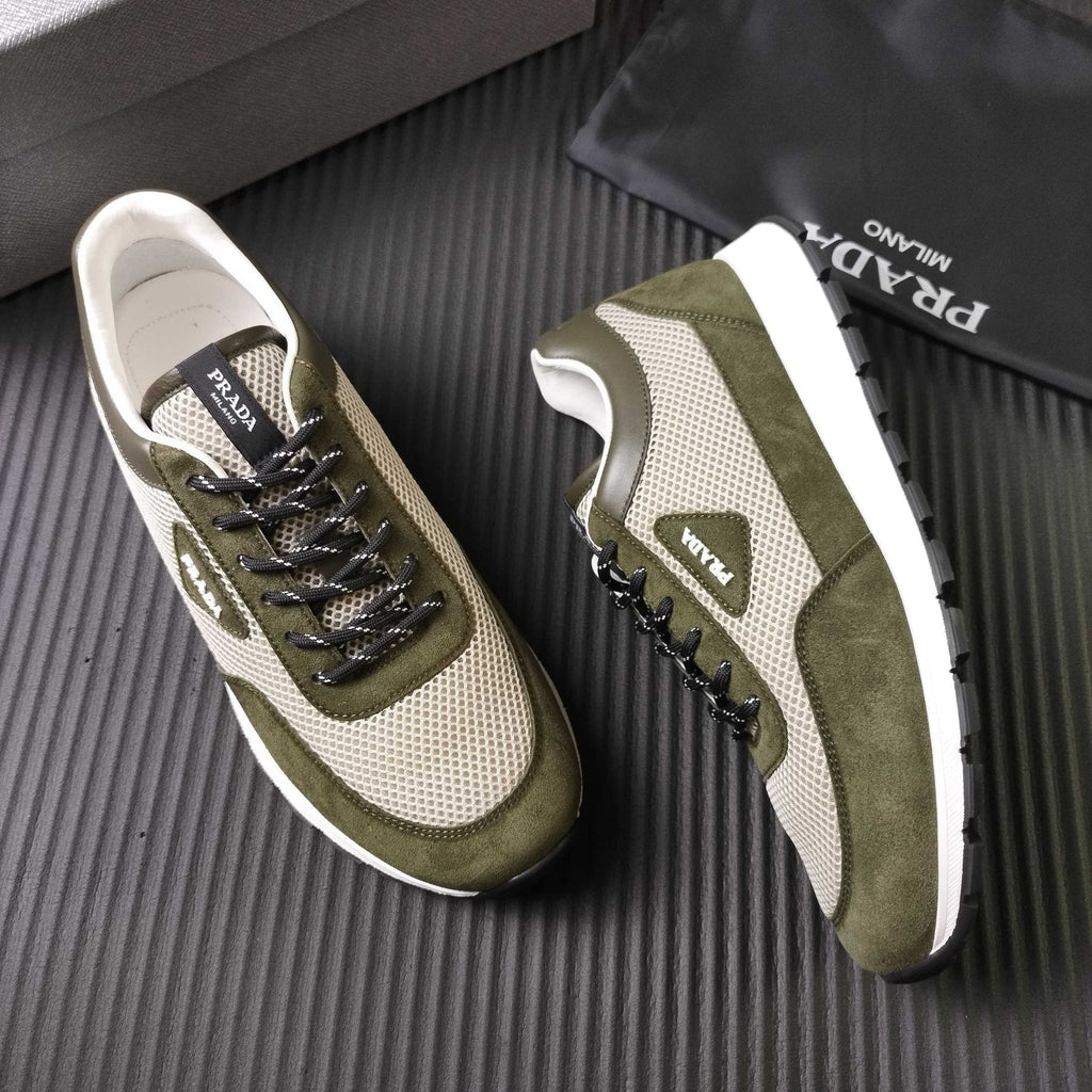Prada Mesh Low-Top Sneakers - Textured Sole