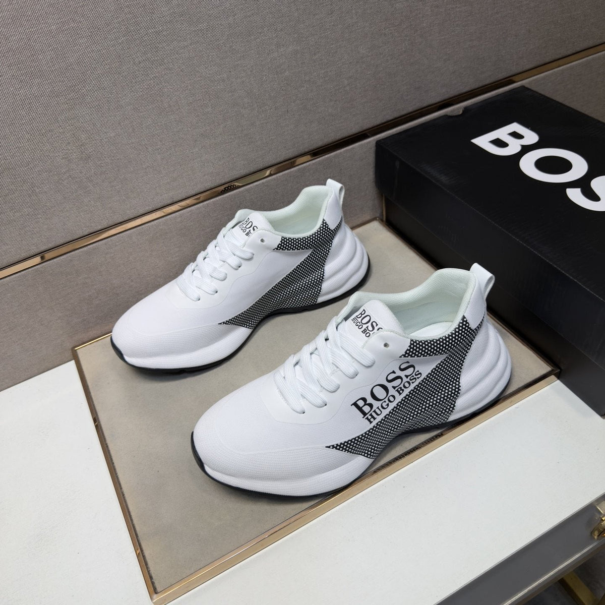 Hugo Boss Men's Mesh-Panel Sneakers