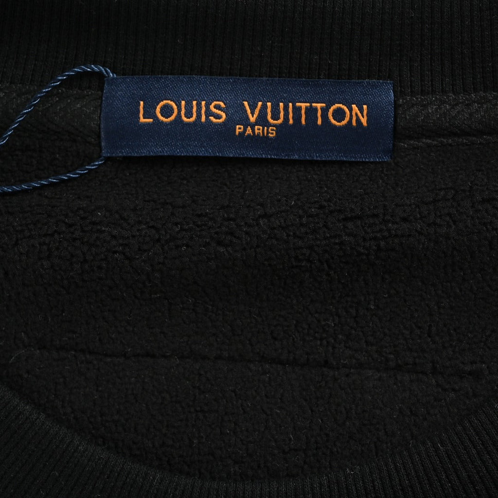 Louis Vuitton LV 25FW Cuff 1878 Crewneck Sweatshirt - Black