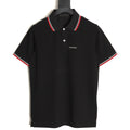 Prada Contrast-Trim Short-Sleeve Polo Shirt - Black